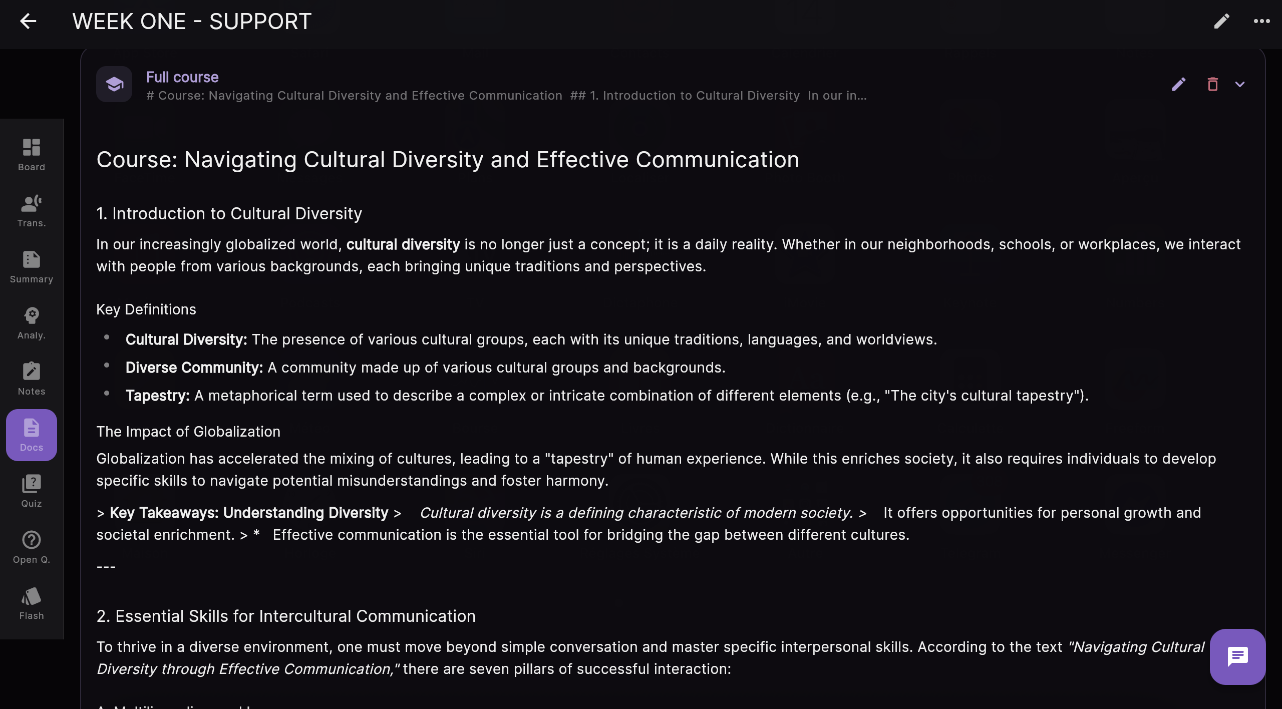 Studyways — AI-generated complete course from multiple sources