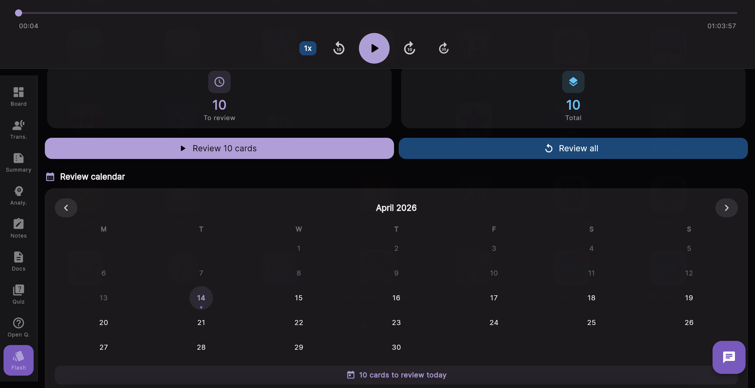Studyways — SRS flashcards with revision calendar
